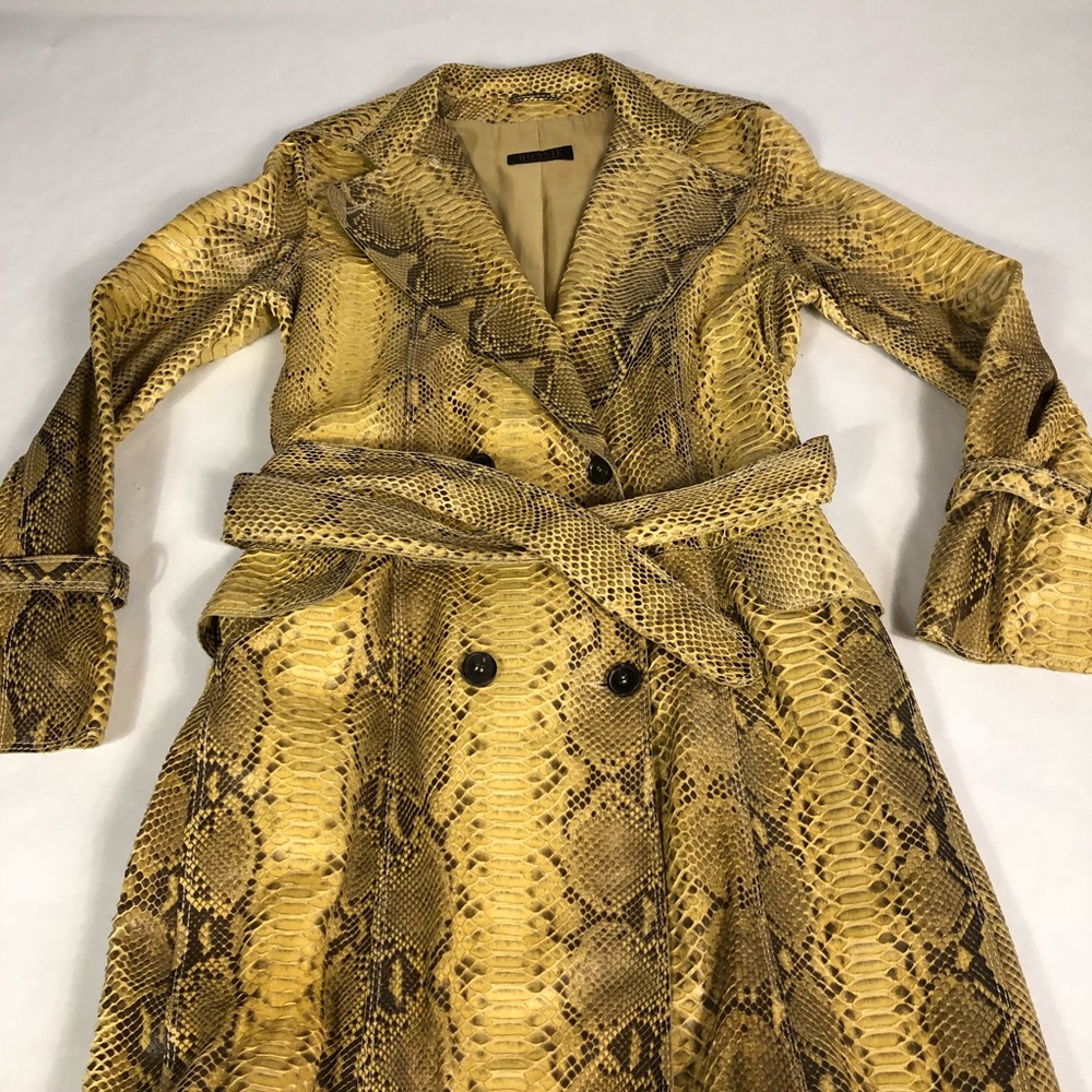 Bonnie Manfred Bogner Authentic Snake Skin Trench
